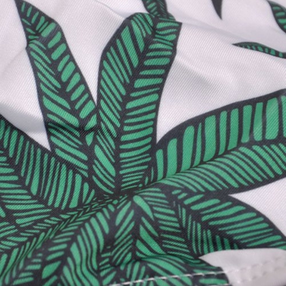 PLUNGE NECK TROPICAL SWIMSUIT - Picture 6 of 12